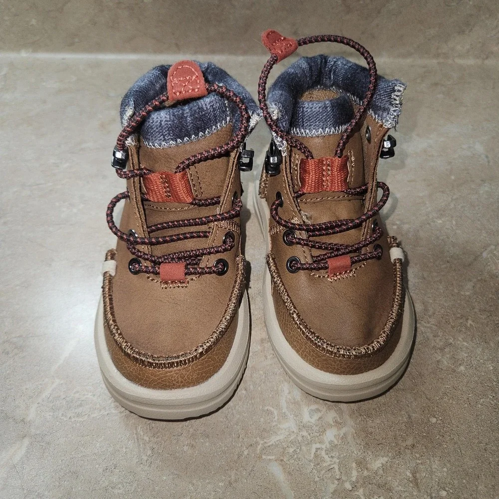 Hey Dude Boots Toddler Size 6 Brown Bradley T Classic‎ Bootie Walking Comfort